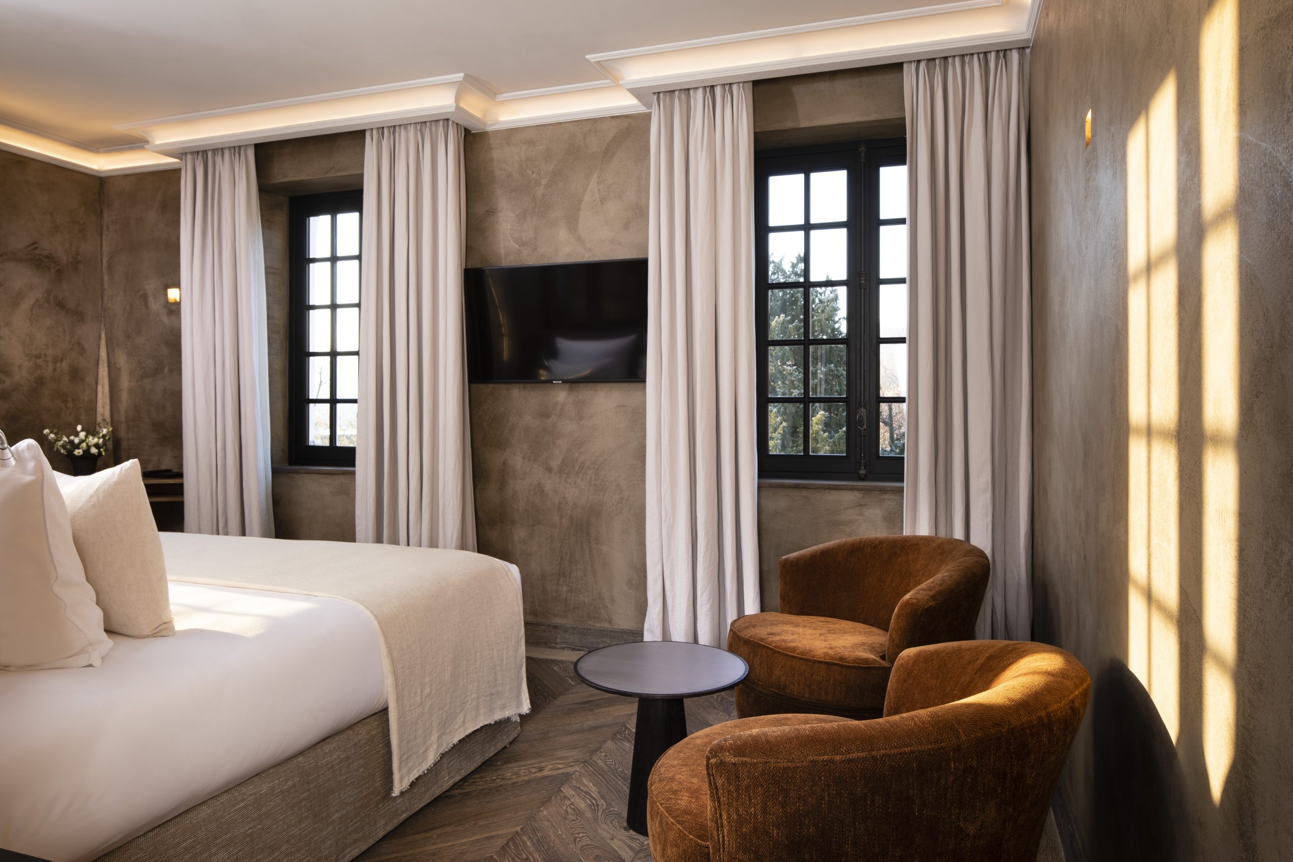 chambre supérieure, moderne et élégante - hôtel honfleur 5 étoiles