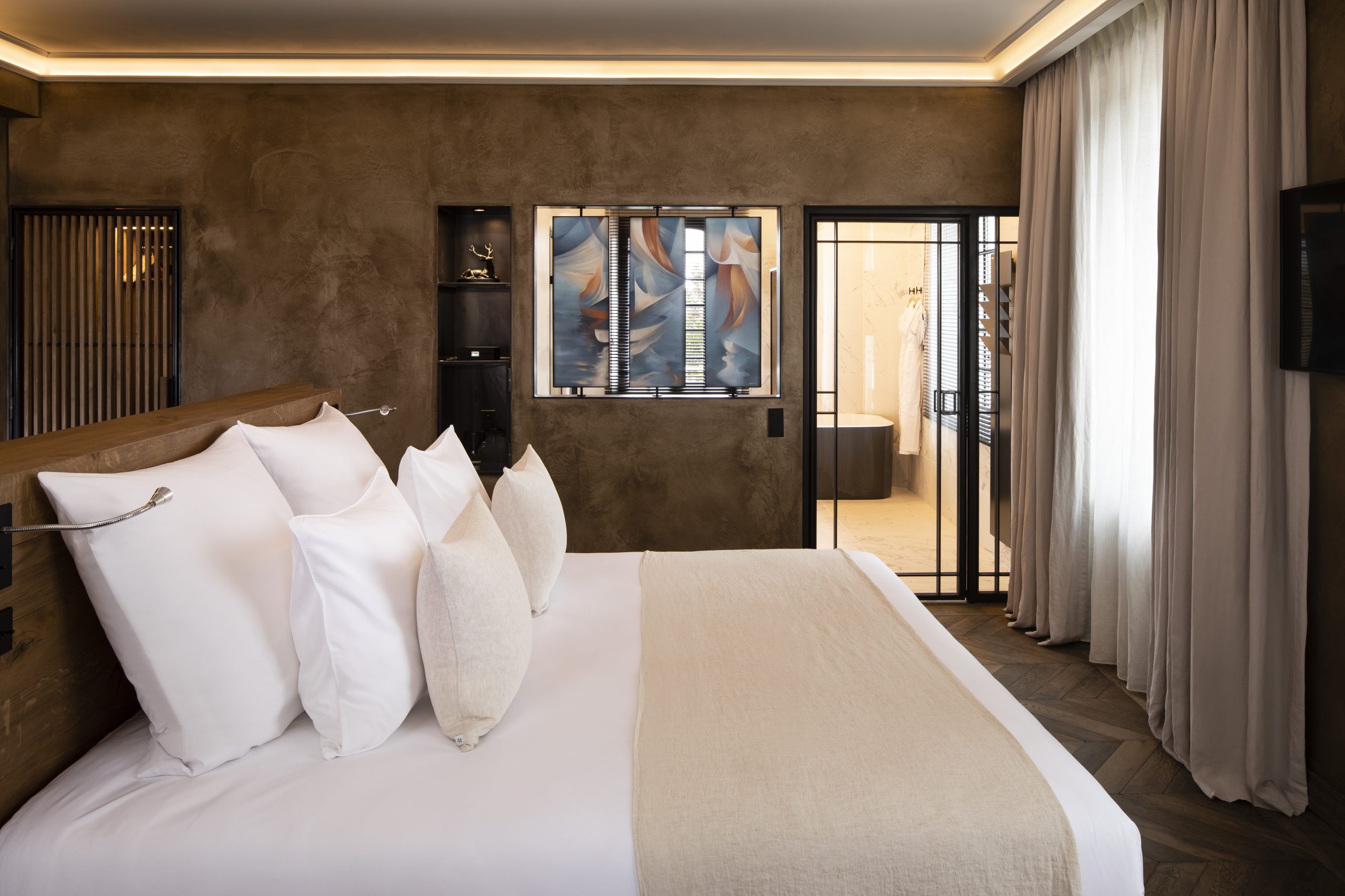 junior suite met kingsize bed - 5-sterren hotel honfleur