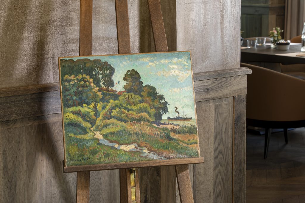 tableau de Henri de Saint Delis - hôtel saint-delis - la maison du peintre